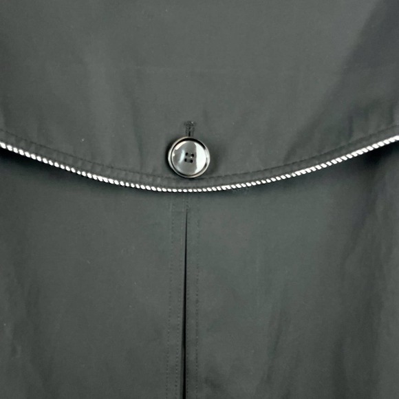 Ellen Tracy Black Button Front Lined Jacket Blazer Size L - Picture 8 of 12